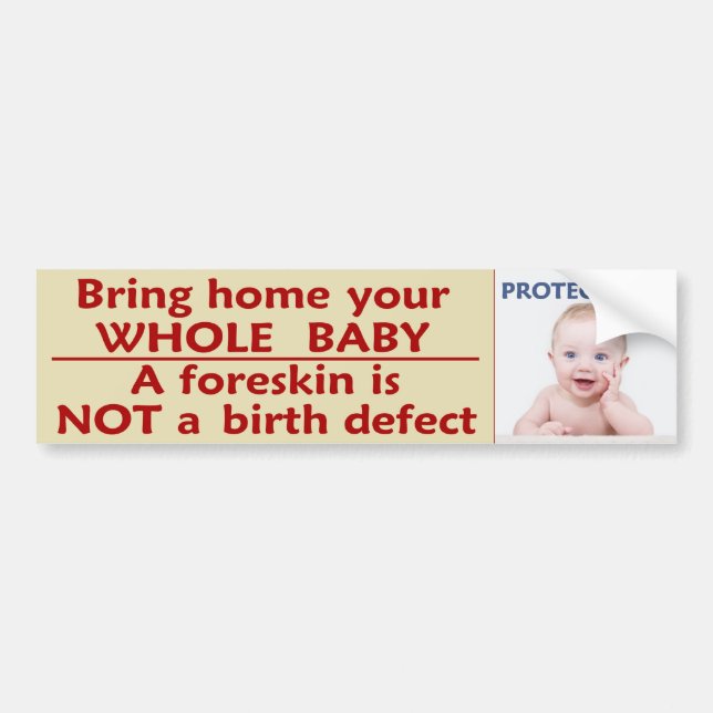 Skydda honom - Ta hem din HELA baby Bildekal (Framsidan)