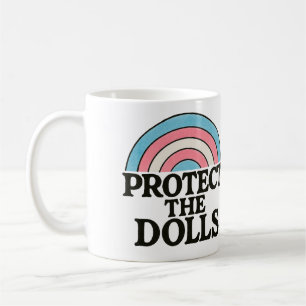 Skydda illustrationen av Flagga Dolls Trans Kaffemugg