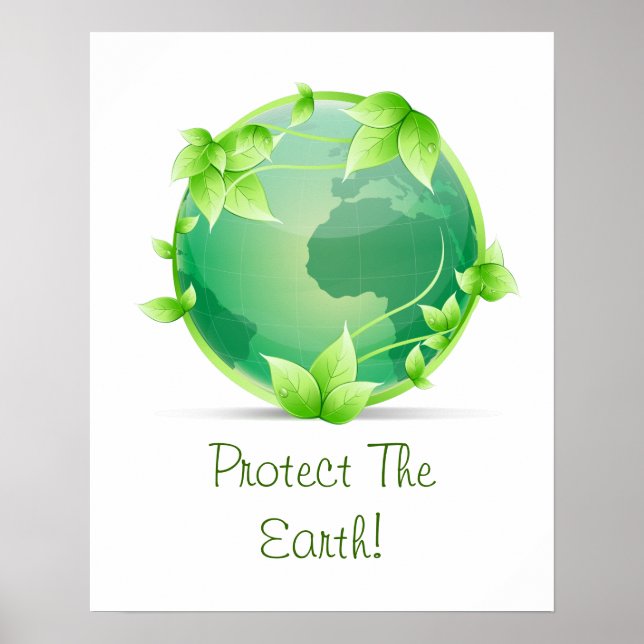 Skydda jorden poster (Framsidan)