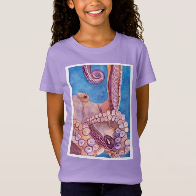 Skydda jordens Oceans Octopus t-shirt (Framsida)