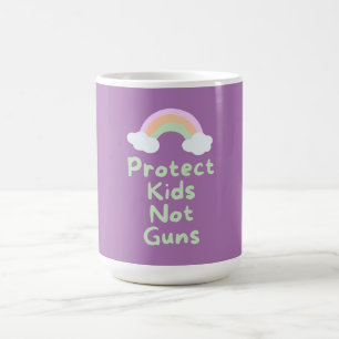 Skydda Kids Not Guns Ord Art Kaffemugg