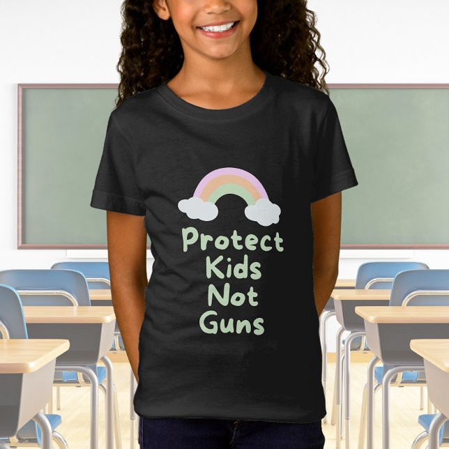 Skydda Kids Not Guns Ord Art T Shirt (Skapare uppladdad)