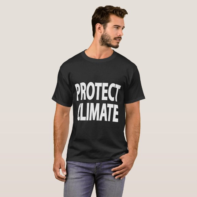 Skydda klimatet t shirt (Hel framsida)