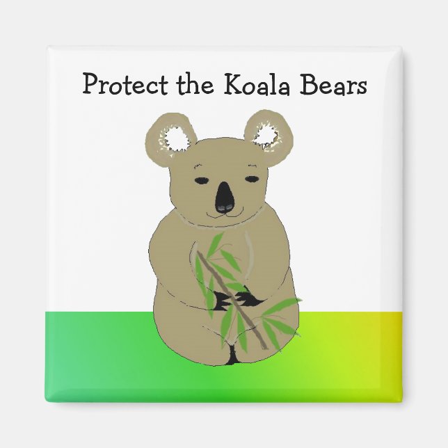 Skydda Koala Bears Magnet (Framsidan)
