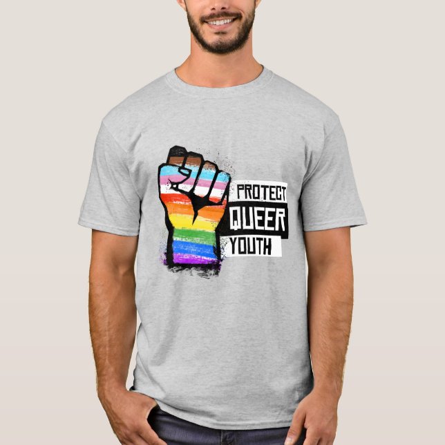 Skydda köens ungdom - Pridet Progress finns T Shirt (Framsida)