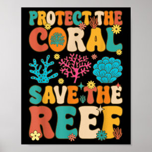 Skydda korallens Spara Reef Coral A. Poster