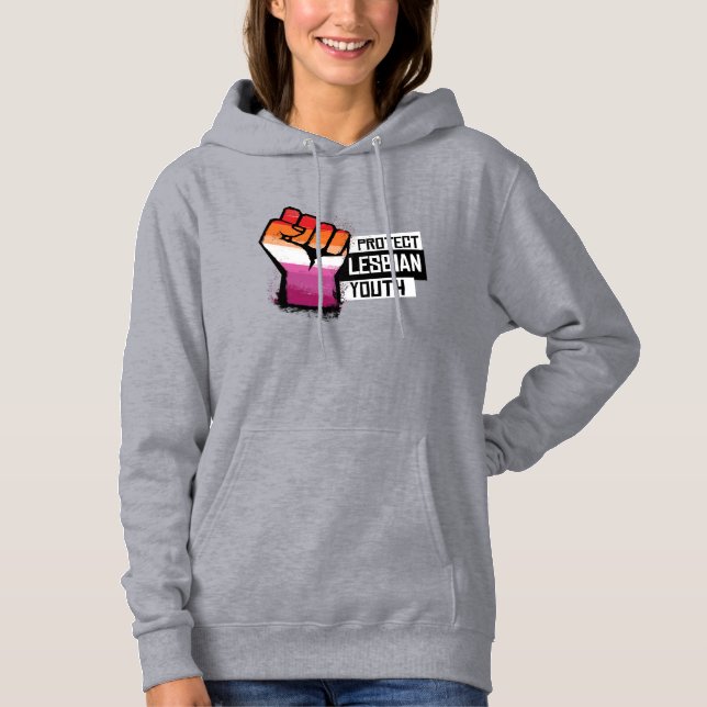 Skydda lesbisk ungdom t shirt (Framsida)