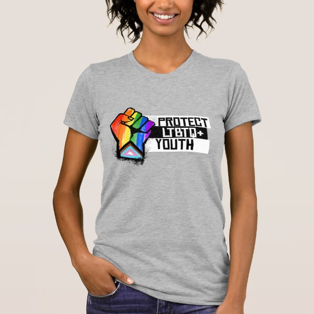 Skydda LGBTQ Ungdom T Shirt (Framsida)