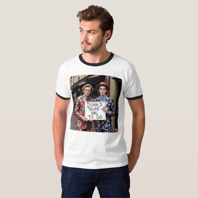 Skydda mångfalden Impeach Trump T Shirt (Hel framsida)