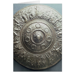 Skydda med huvudet av medusaen, 1552 hälsningskort