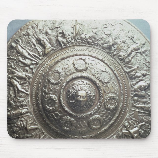 Skydda med huvudet av medusaen, 1552 musmatta (Framsidan)