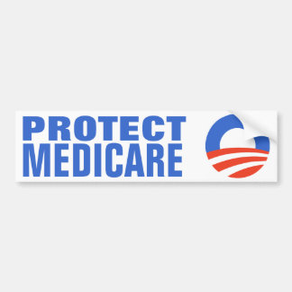 Skydda Medicare Obama 2012 Bildekal