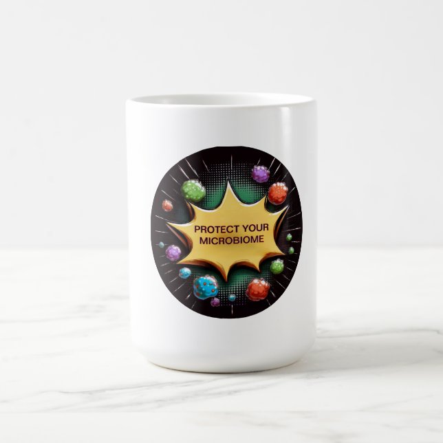 Skydda mikrobiomens probiotika för tarmhälsa kaffemugg (Center)