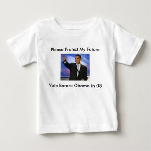 Skydda min Furture… röstar Obama 08, behar Prot T-shirt