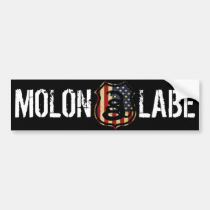 skydda MOLON, LABE Bildekal