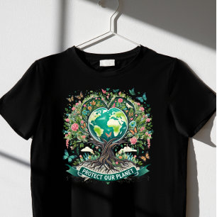 skydda mot planetens jorddag t shirt