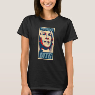 Skydda MTG Marjorie Taylor Greene MTG:s politiska  T Shirt