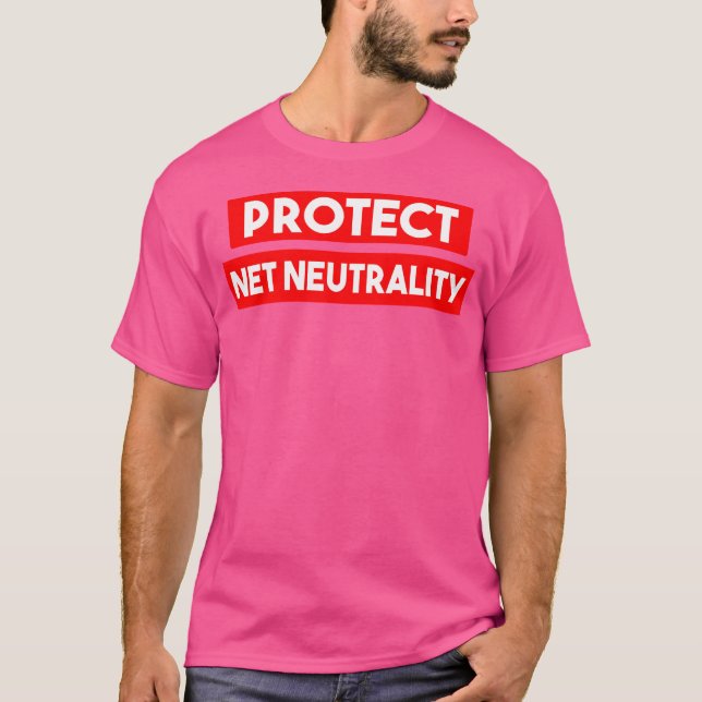 Skydda Nätneutralitet Spara Internetintegritet T Shirt (Framsida)