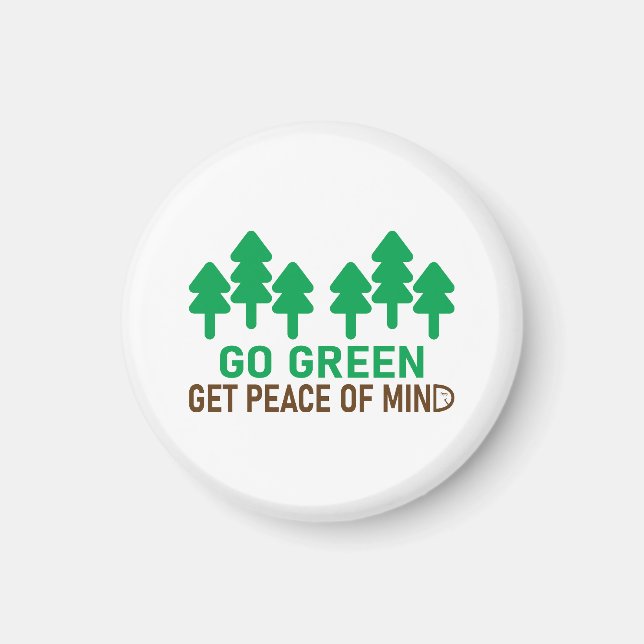 Skydda naturen genom miljövänlig motivationsdesign magnet (Framsidan)
