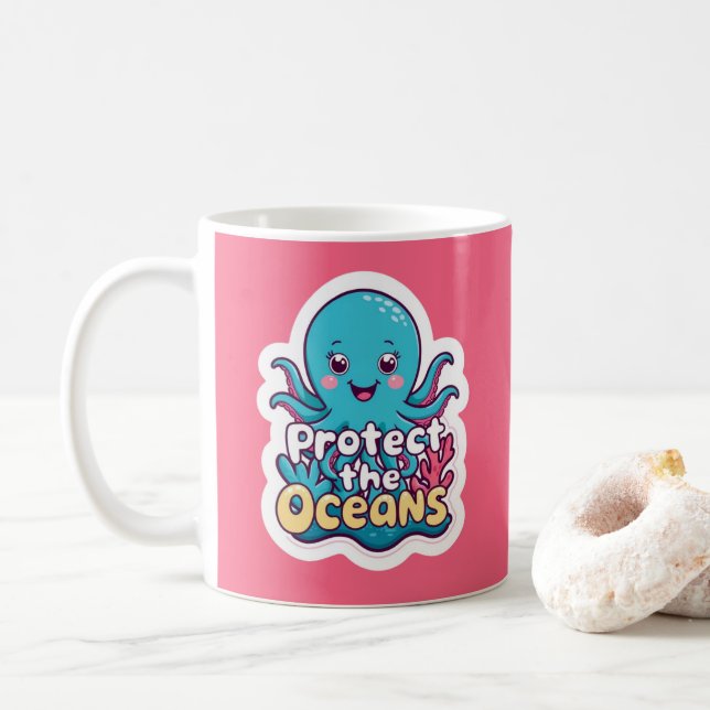 Skydda Oceans Octopus Mugg (Med munk)