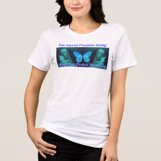 Skydda och respektera den heliga kvinnliga uppgång t shirt