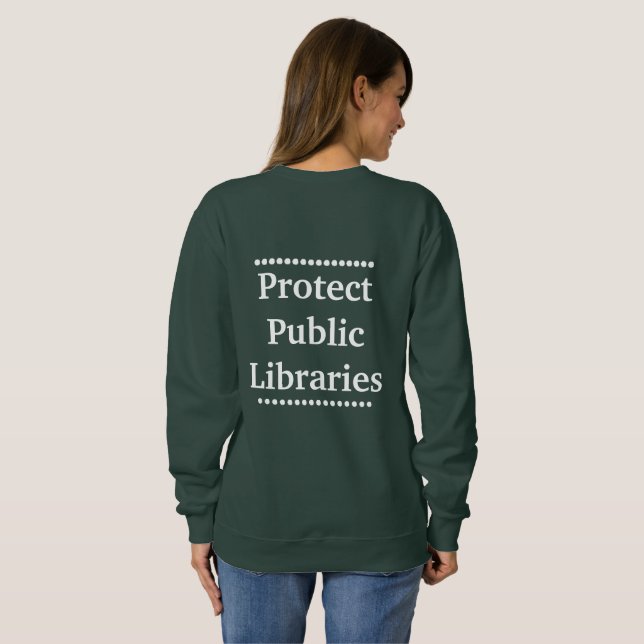 Skydda offentliga bibliotek t shirt (Hel baksida)