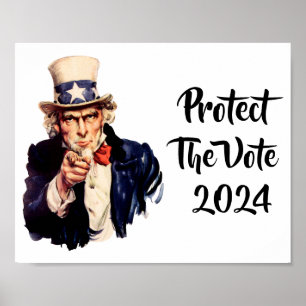 Skydda omröstningen 2024 Poster