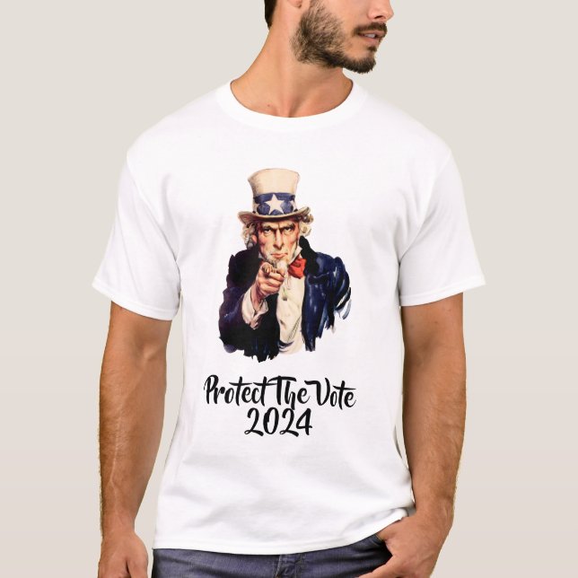 Skydda omröstningen 2024 T-Shirt (Framsida)