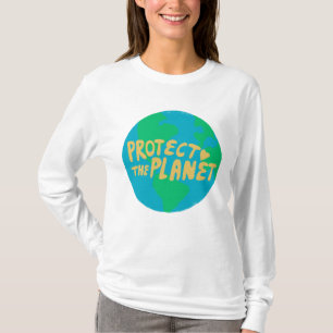 SKYDDA PLANET-SPARAN, EKONOMISK Grönt FÖR MILJÖ T Shirt