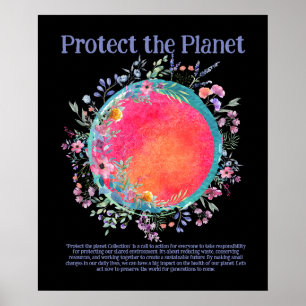 SKYDDA PLANET-SPARAN JORDBRUKSDAGS-Poster Poster