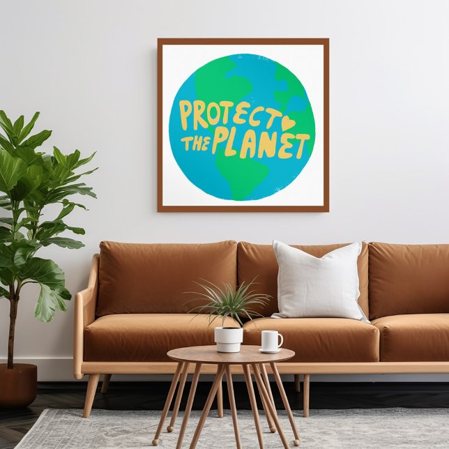 SKYDDA PLANET-SPARANS JORDBRUKSMJÖN Grönt Poster (PROTECT THE PLANET SAVE EARTH Eco Green Poster Environmentalist
Wall Art )