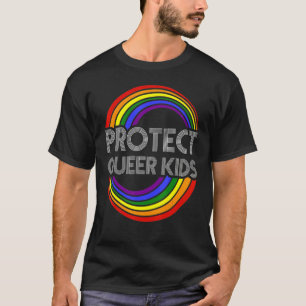 Skydda Queer Kids Lgbt Awareness Gay Lesbisk Prid T Shirt