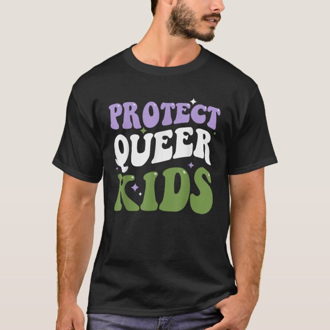 Skydda Queer Kids Transgender HBT-Pride Trans Ri T Shirt (Framsida)