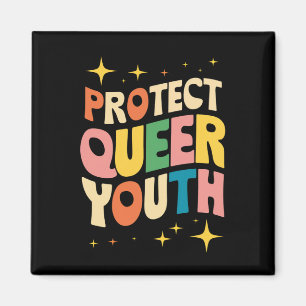 Skydda Quer Youth Protect Trans Kids LGBTQ Magnet