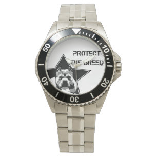 Skydda rasen Pit Bull Watch - Stainless Steel Armbandsur