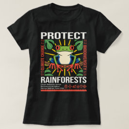Skydda regnskogars miljömedvetenhet t shirt