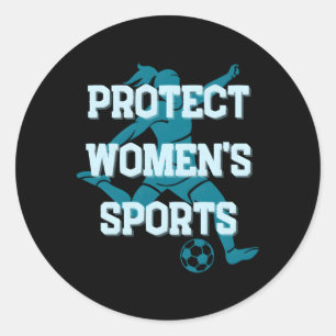 Skydda 'S Sports Feminist' Runt Klistermärke