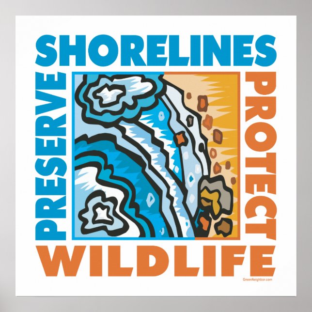 . Skydda Seashore Poster (Framsidan)