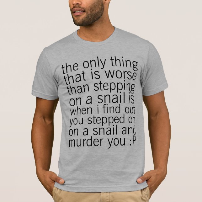 skydda sniglar t shirt (Framsida)
