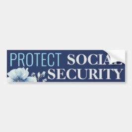 Skydda Social säkerhets antidumpningsturism Bildekal
