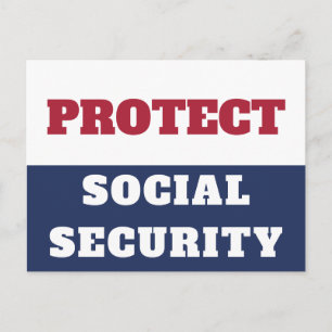 Skydda Social säkerhets antidumpningsturism Vykort