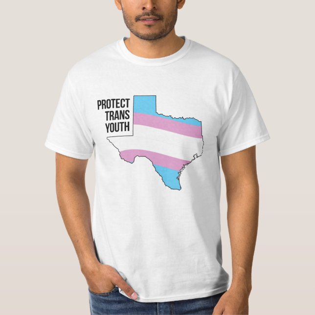 Skydda Texas Trans Ungdom T Shirt (Framsida)