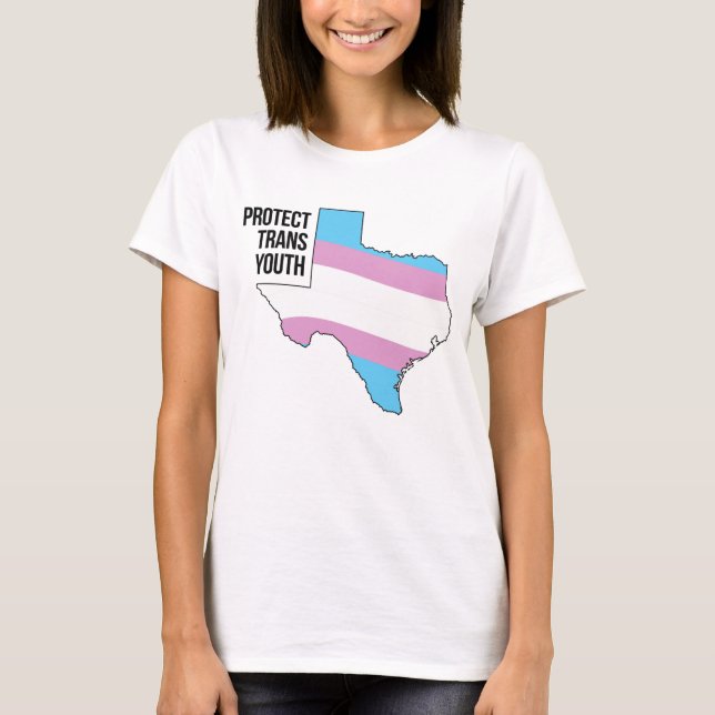 Skydda Texas Trans Ungdom T Shirt (Framsida)