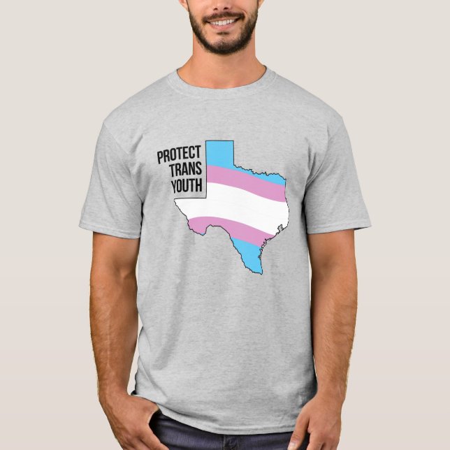 Skydda Texas Trans Ungdom T Shirt (Framsida)