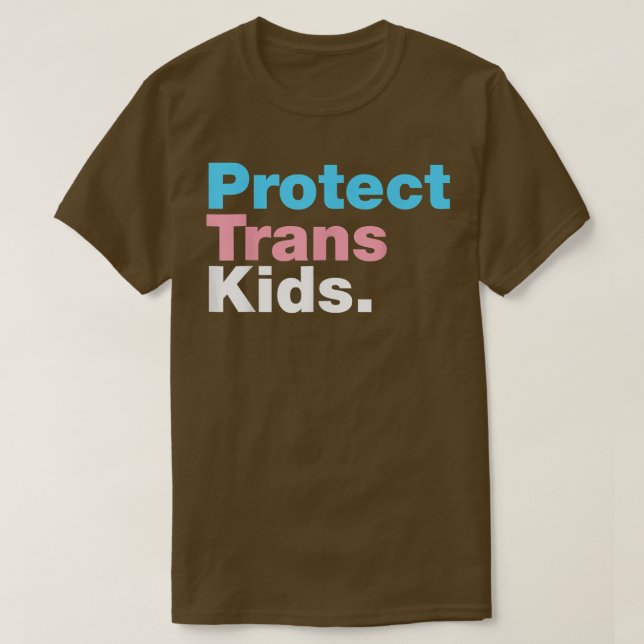 Skydda Trans Kid LGBT-Pridet för HBT-stöd  T Shirt (Design framsida)