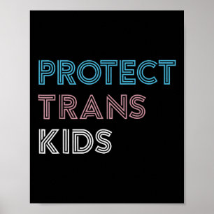 Skydda Trans Kids Kärlek är Kärlek LGBT Gay Transg Poster