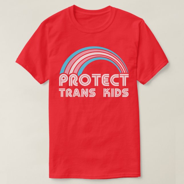 Skydda Trans Kids LGBT Pride Lgbtq Pride Månad Eq T Shirt (Design framsida)