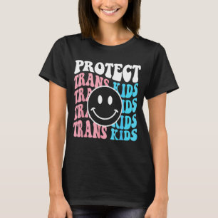 Skydda Trans Kids LGbt-stöd för Transgender LGbt P T Shirt