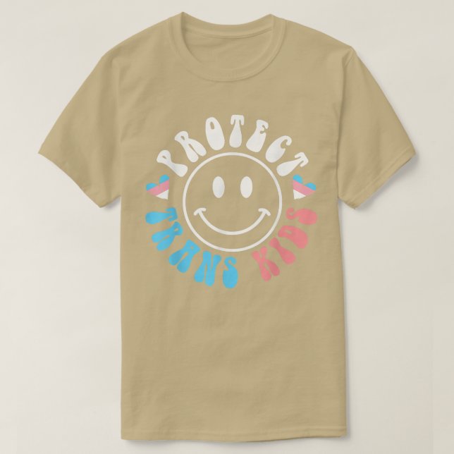 Skydda Trans Kids LGbt-stöd, Transgender LGbt  T Shirt (Design framsida)