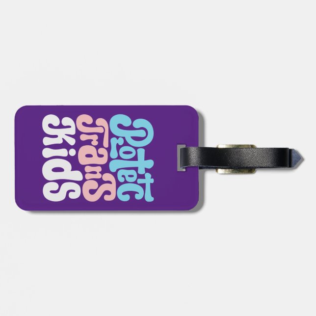 Skydda Trans Kids Luggage Tag Bagagebricka (Baksida Vågrät)